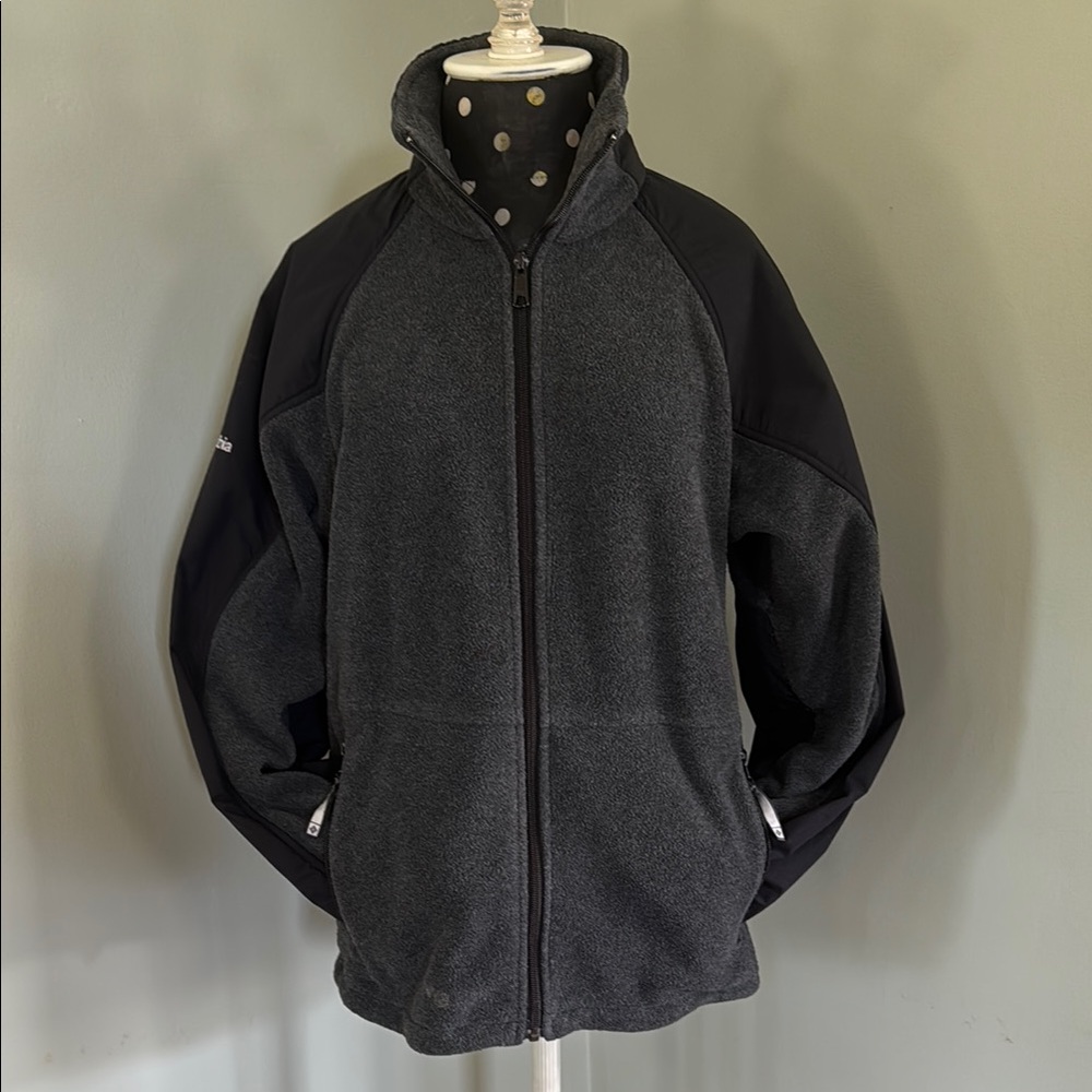 Columbia Black and Gray Fleece Jacket